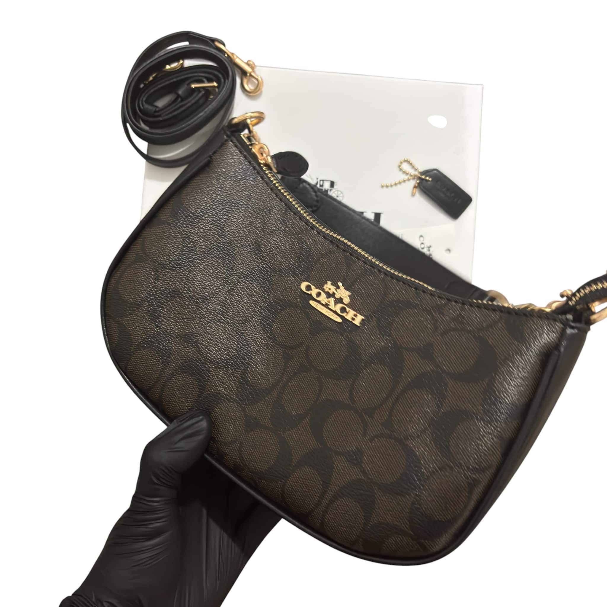 Coach Teri Shoulder Bag Signature Canvas