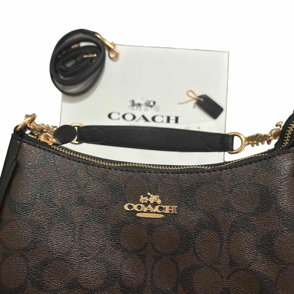 Coach Teri Shoulder Bag Signature Canvas