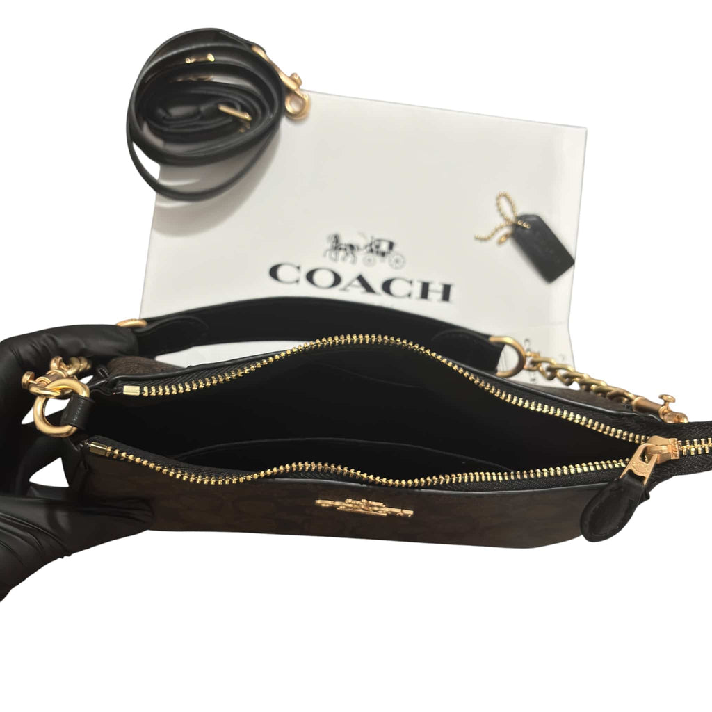 Coach Teri Shoulder Bag Signature Canvas