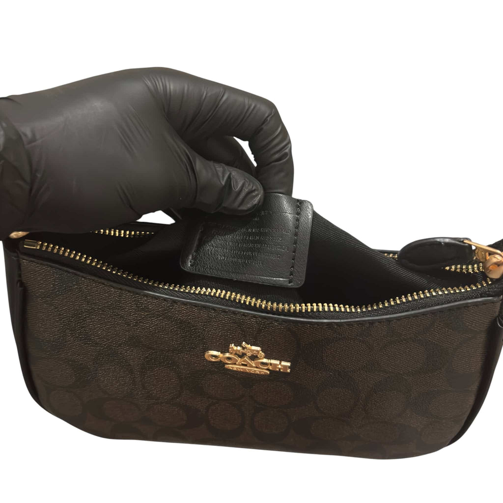 Coach Teri Shoulder Bag Signature Canvas