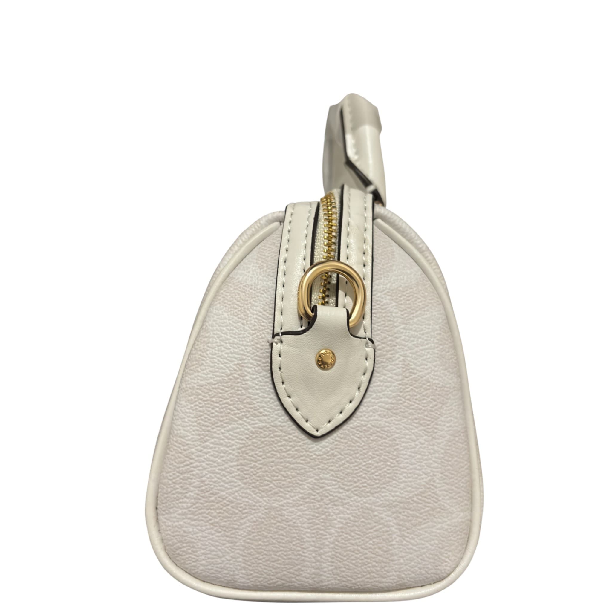 Coach Mini Rowan White Crossbody In Signature Chambray