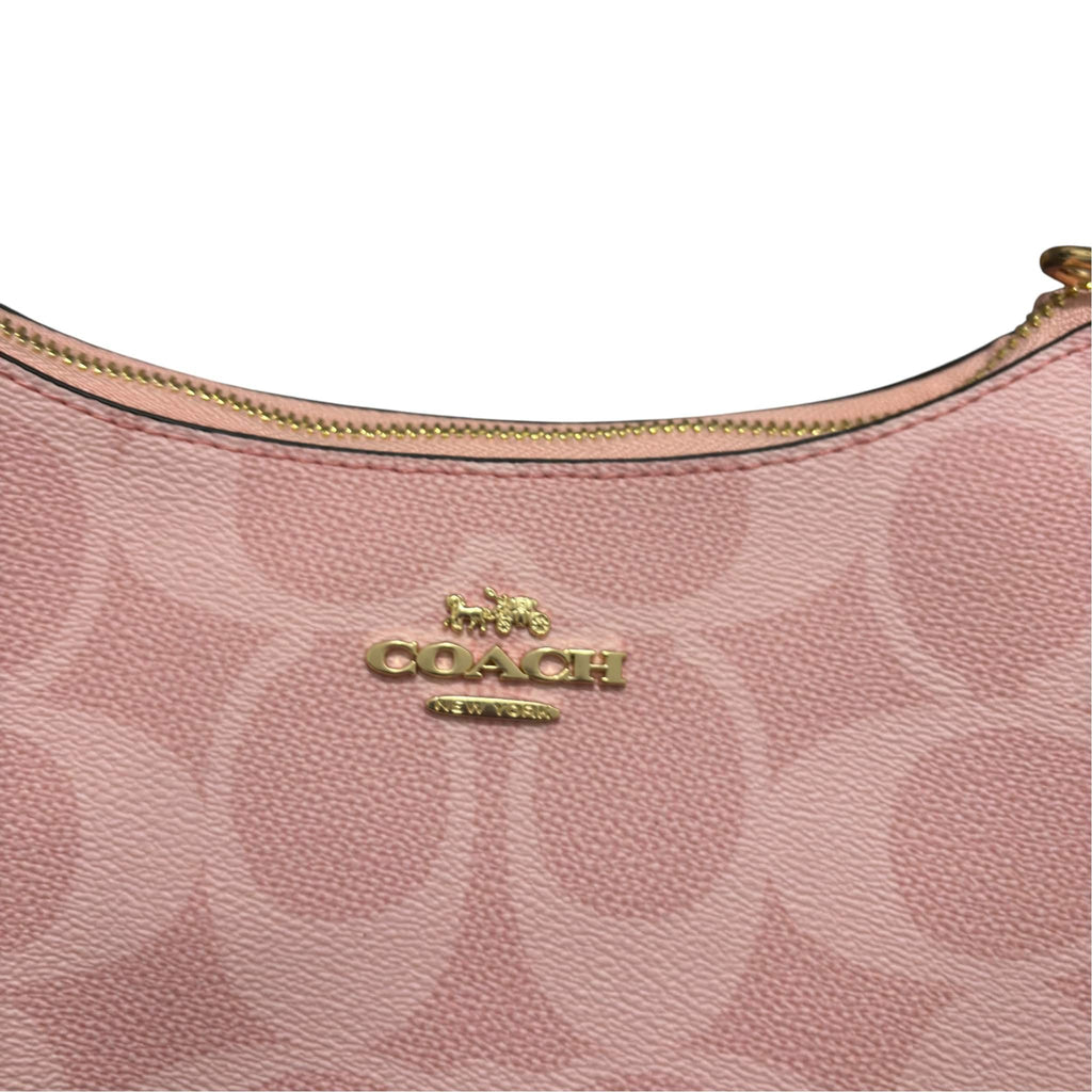 Coach Pink Signature Canvas Shoulder Bag