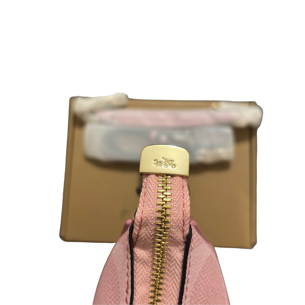 Coach Pink Signature Canvas Shoulder Bag