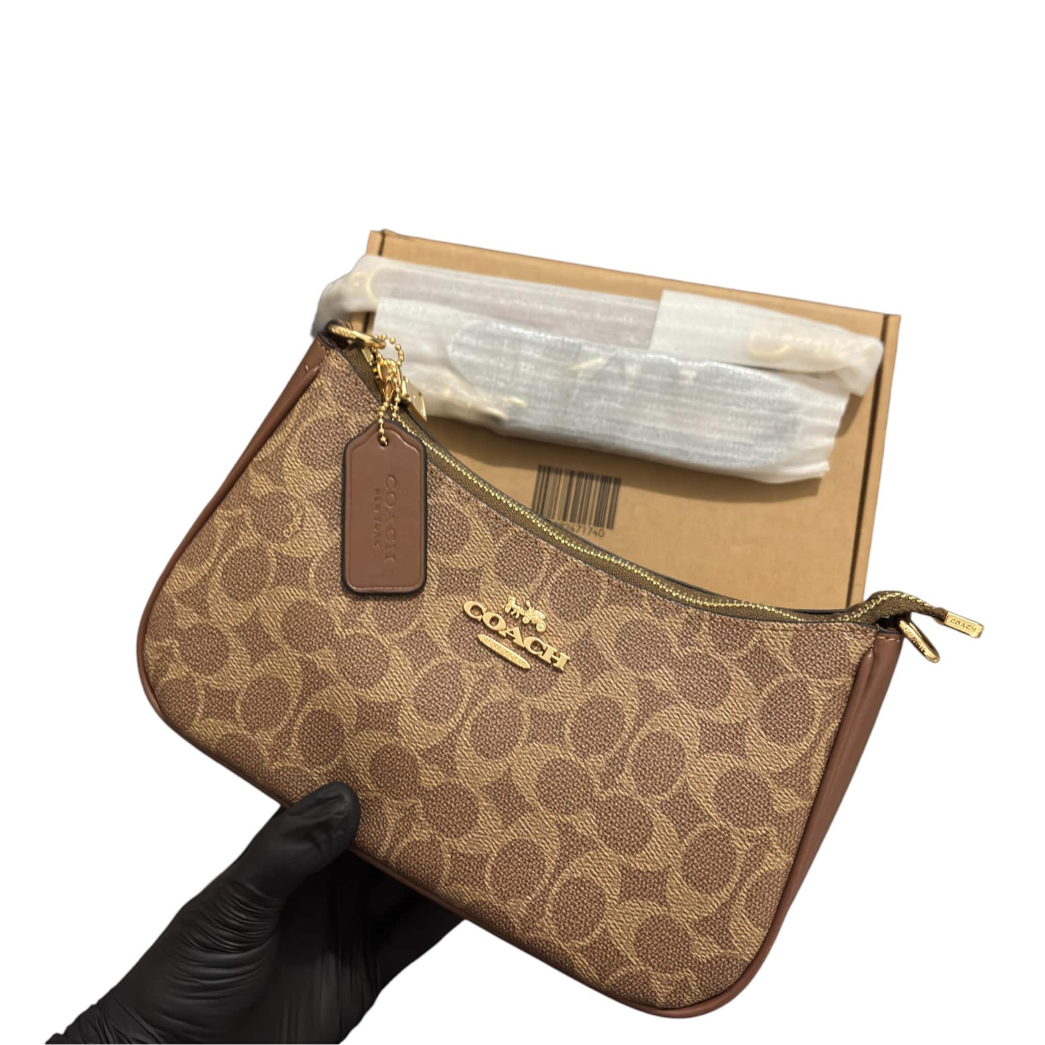 Coach Teri Signature Canvas Shoulder Bag
