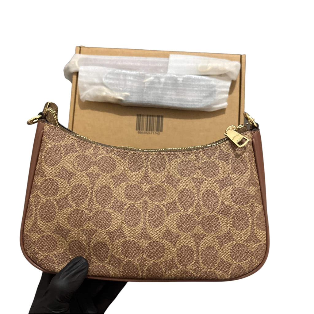 Coach Teri Signature Canvas Shoulder Bag