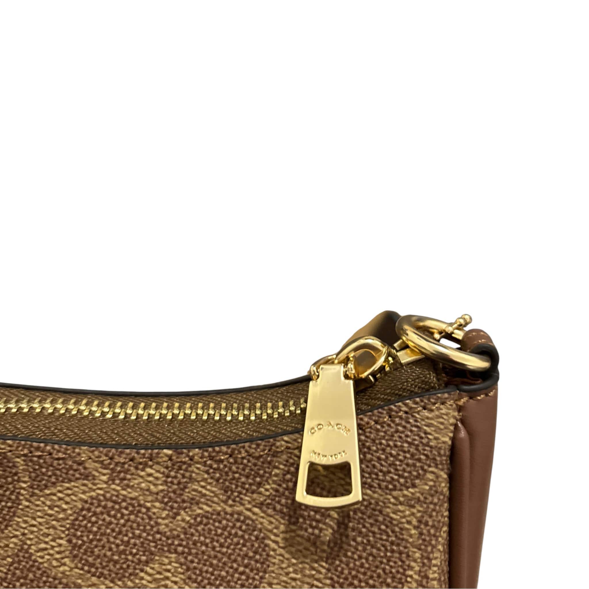 Coach Teri Signature Canvas Shoulder Bag