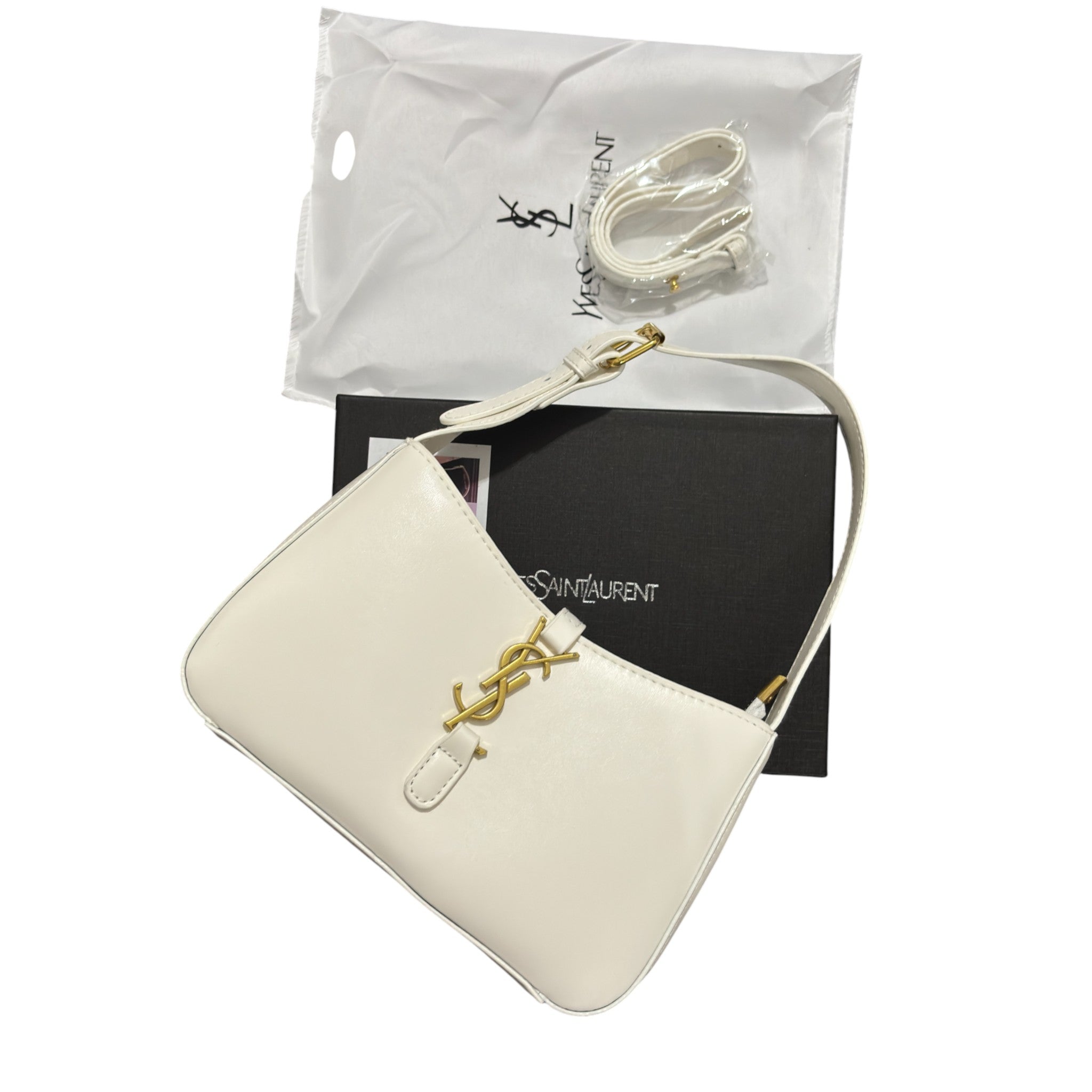 YSL White Onyx Shoulder Bag LIMITED
