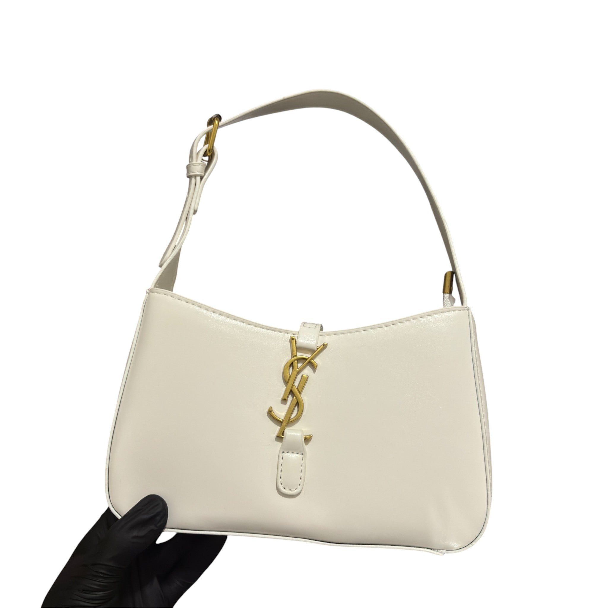 YSL White Onyx Shoulder Bag LIMITED