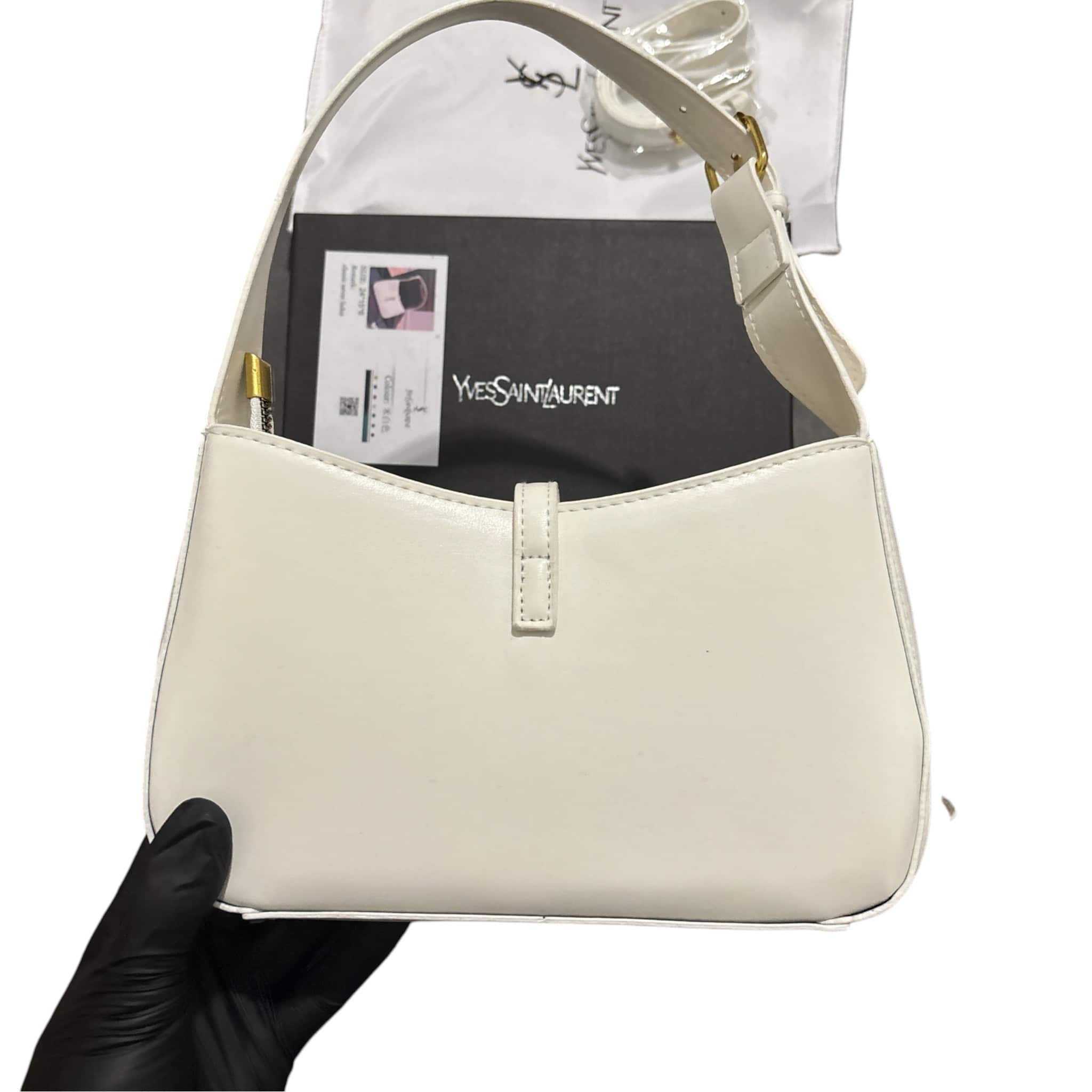 YSL White Onyx Shoulder Bag LIMITED
