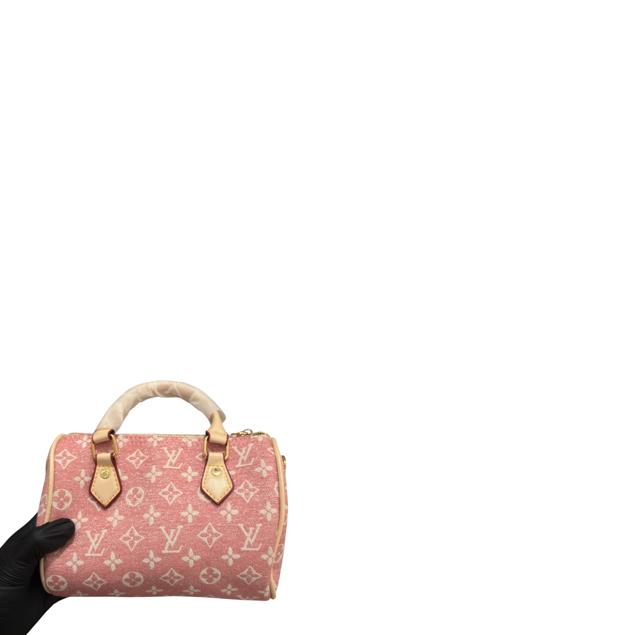 LV Pink Denim MINI Speedy Pillow bag LIMITED