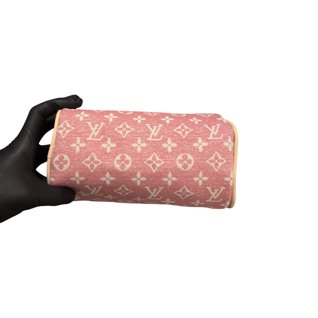 LV Pink Denim MINI Speedy Pillow bag LIMITED