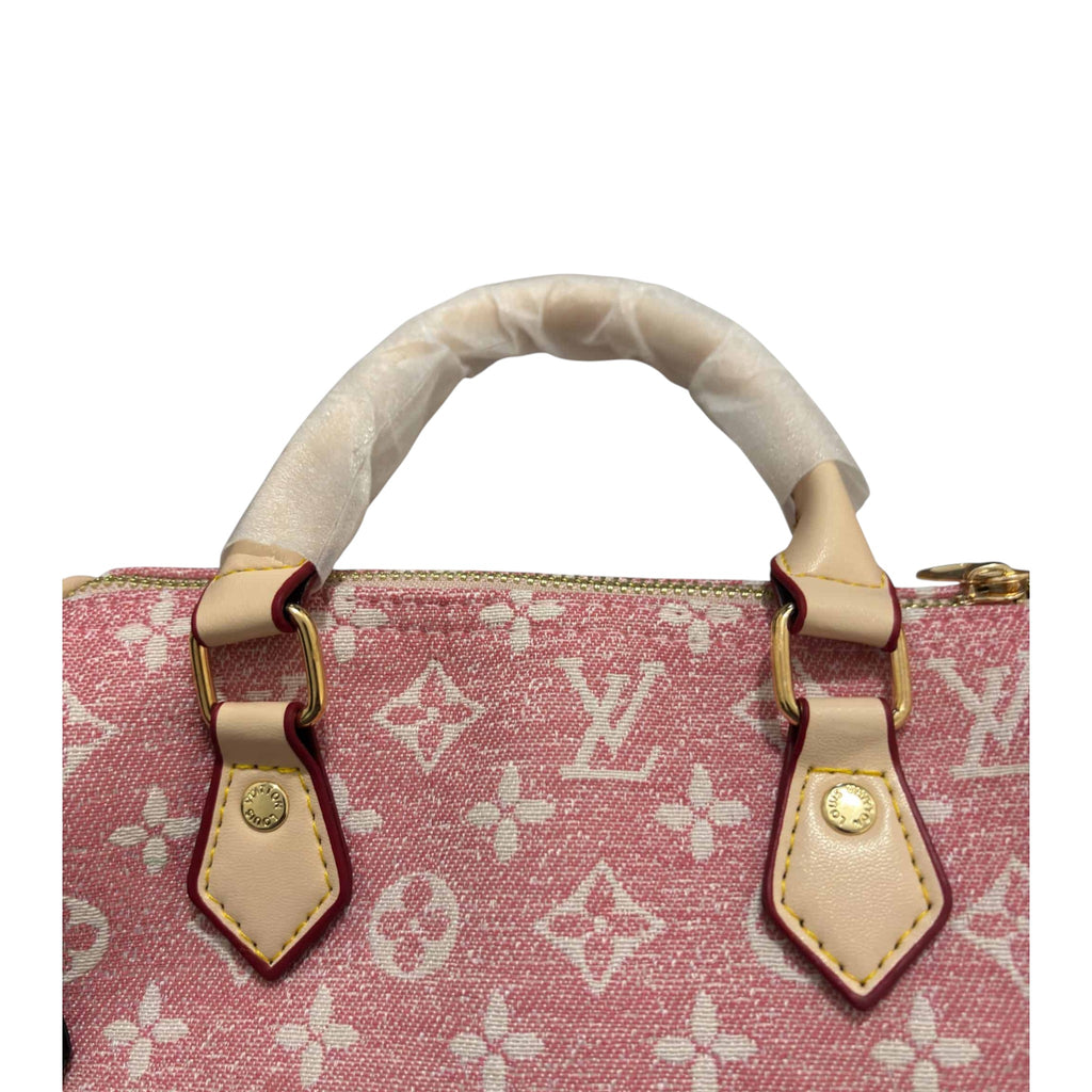 LV Pink Denim MINI Speedy Pillow bag LIMITED