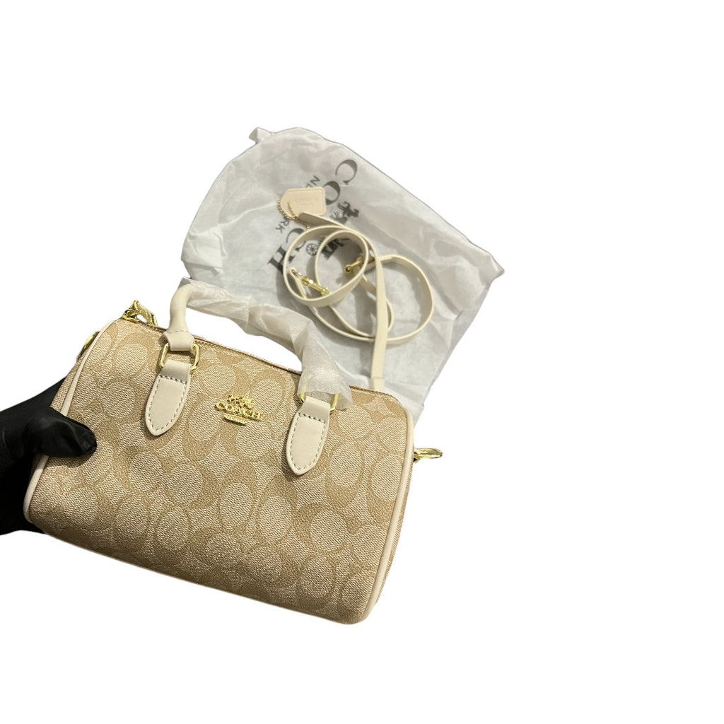 Coach Mini Rowan Beige Bag