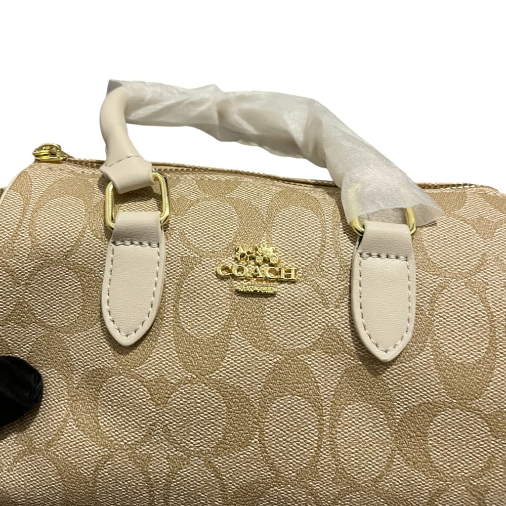 Coach Mini Rowan Beige Bag